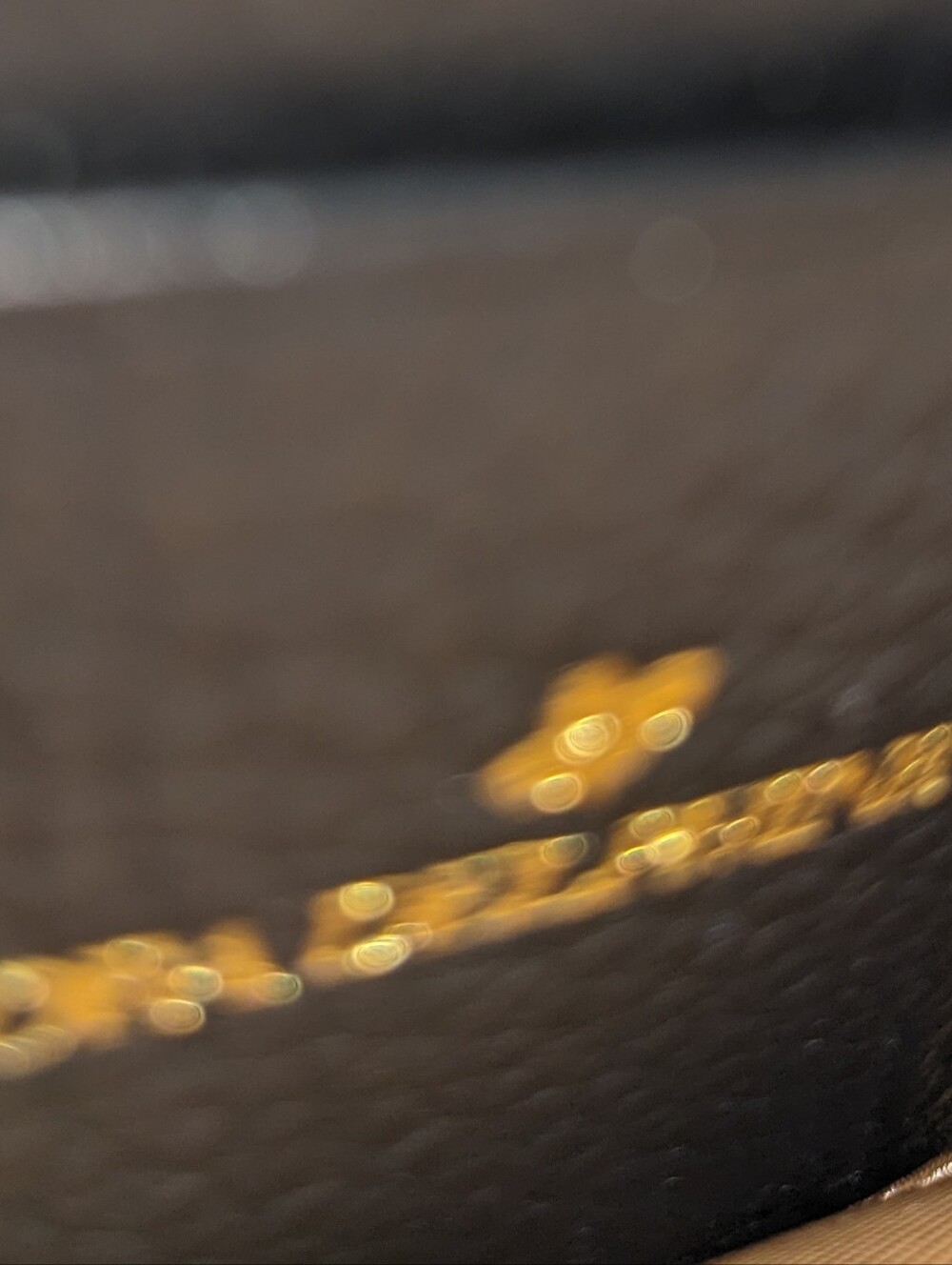 Ora Delphine Fold-over Wallet, Black Pebbled Leather W/ Gold-tone Turnlock - Picture 11 of 15